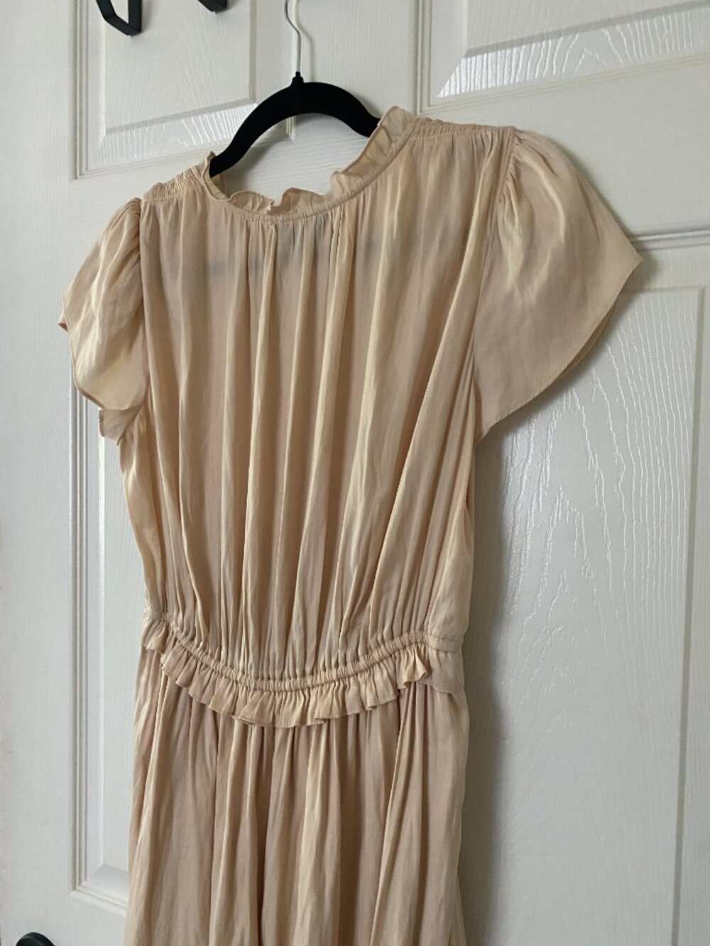 Hale Bob | Ruffle Midi Dress in Champagne - Picture 7 of 12